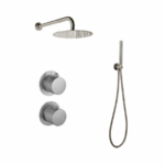 Doucheset inbouw Gun Metal
