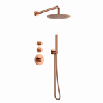 Doucheset inbouw deluxe rond Brons