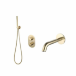 Badset inbouw rond goud geborsteld