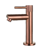 Fonteinkraan opbouw rond Brons met geribbeld knop