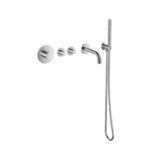 Badset inbouw deluxe rond RVS