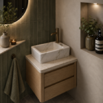 Fontein Keramiek Marmerlook Wit Qubic Mini