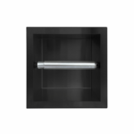 Inbouw rolhouder Mat Zwart