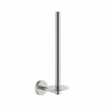 Reserve wand toiletrolhouder rond RVS voor 2 wc-rollen