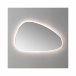 Spiegel Organic met indirecte LED verlichting, 3 kleur instelbaar & dimbaar incl. spiegelverwarming