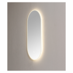 Spiegel ambiance ovaal met LED verlichting, 3 kleur instelbaar & dimbaar