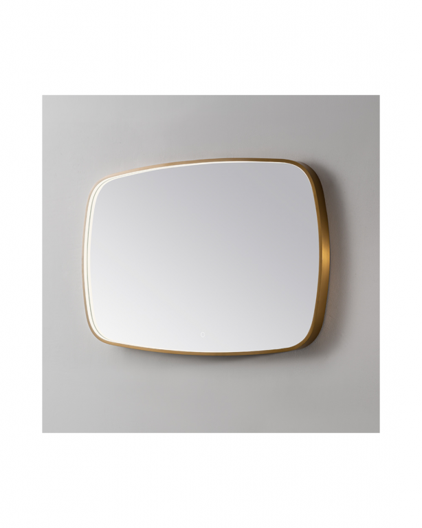 Spiegel element Goud Geborsteld met LED verlichting, 3 kleur instelbaar & dimbaar incl. spiegelverwa - Afbeelding 2