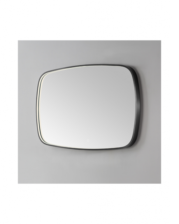 Spiegel element Gun Metal met LED verlichting, 3 kleur instelbaar & dimbaar incl. spiegelverwarming - Afbeelding 2