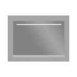 Spiegel met LED verlichting en onder verlichting incl. spiegelverwarming