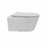 Wandcloset easy flush rimfree standaard met softclose zitting