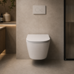 Wandcloset easy flush rimfree standaard met softclose zitting