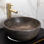 Waskom Marmer Rond Mokka Brown