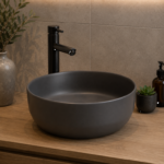 Waskom Keramiek Rond Victoria Color Line Mat Antraciet