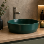 Waskom Keramiek Rond Victoria Color Line Mat Jade Groen