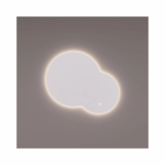 Spiegel organisch rond met indirecte LED verlichting rondom incl, spiegelverwarming