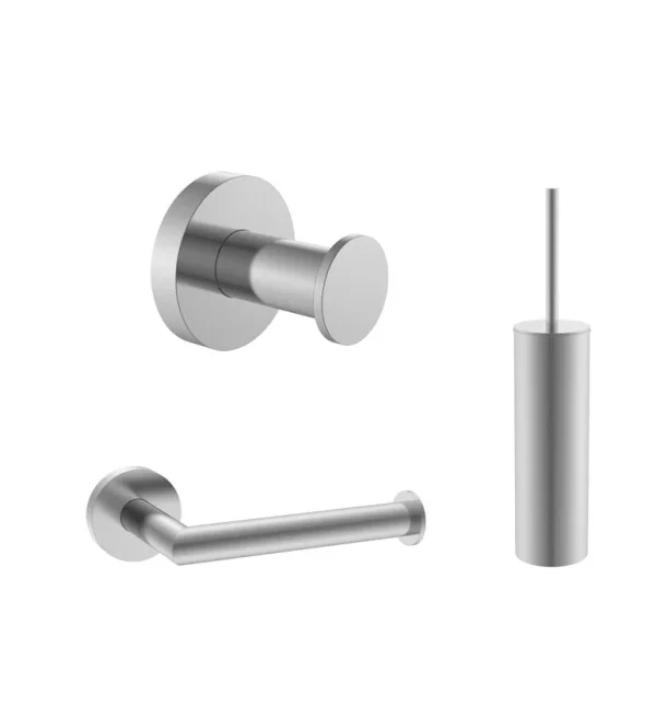 Toilet accessoire set gun metal